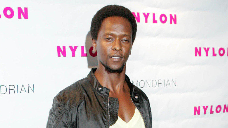 Edi Gathegi turns to the camera