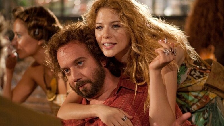 Rachelle Lefevre and Paul Giamatti in "Barney's Version"