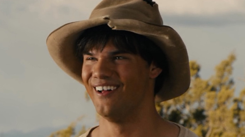 Taylor Lautner smiles