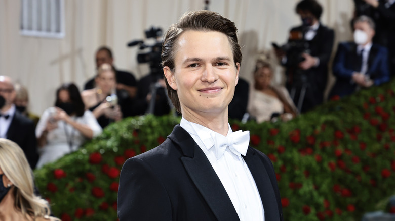 Ansel Elgort at the Met Gala