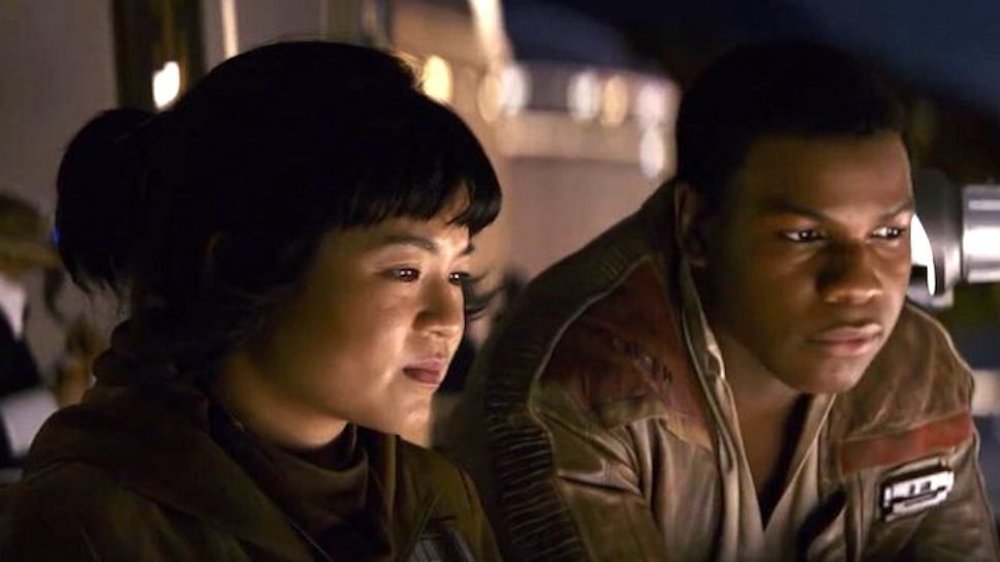 Kelly Marie Tran and John Boyega as Rose Tico and Finn