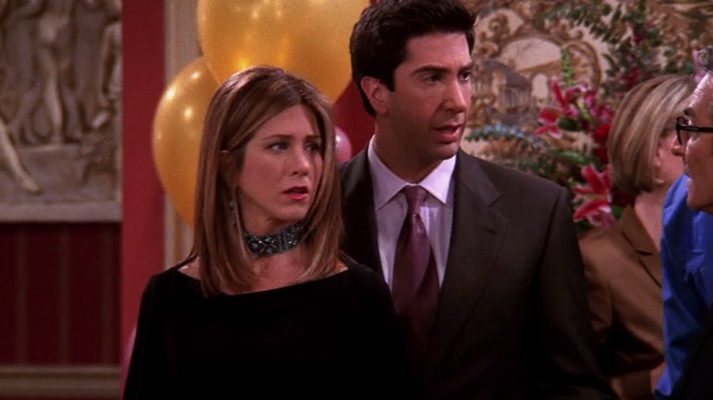 Ross and Rachel looking surprised