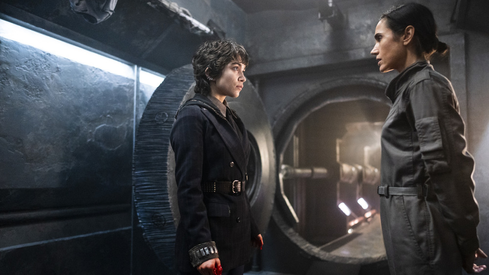 Snowpiercer Jennifer Connelly Rowan Blanchard face-to-face 