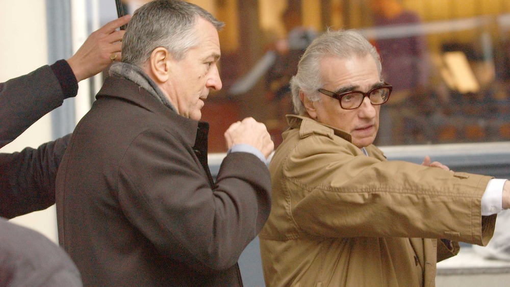 Robert De Niro and Martin Scorsese filming