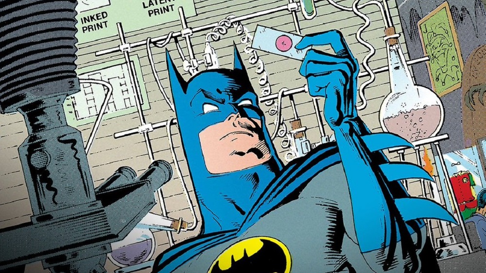 Batman doing detective work