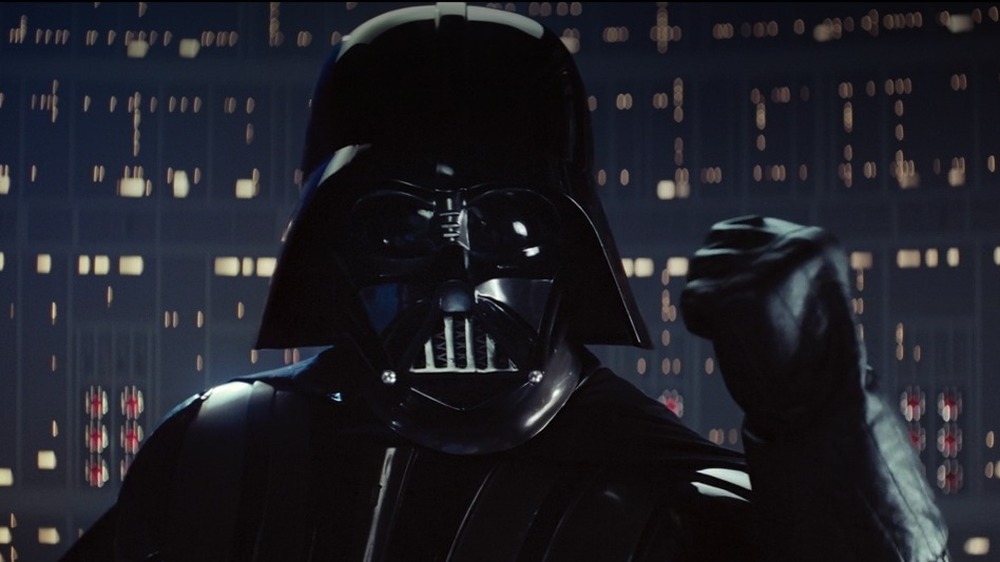 Vader raises his fist