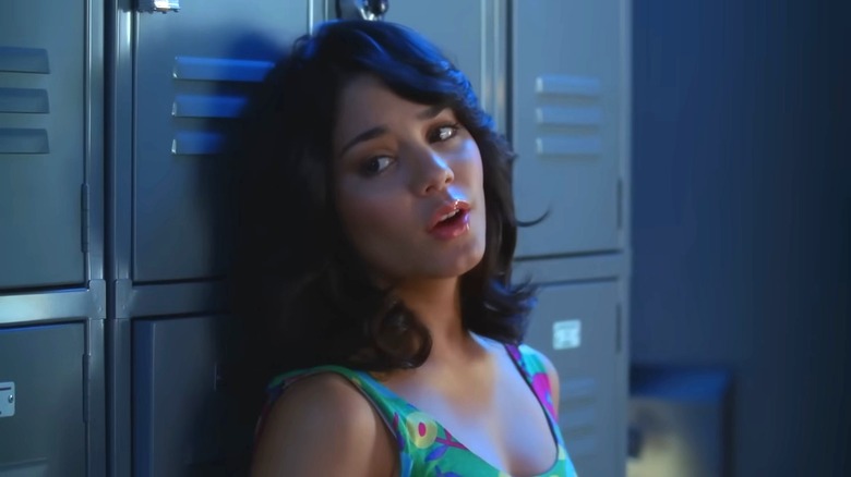 Gabriella singing in a locker room in "High School Musical 2."