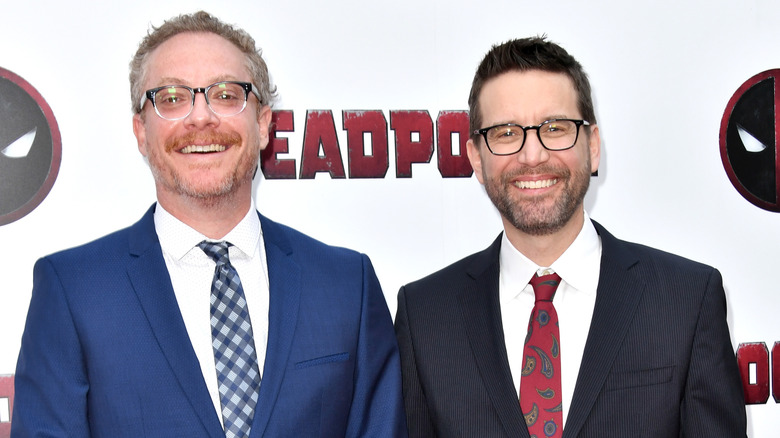 Reese and Wernick at a Deadpool screening