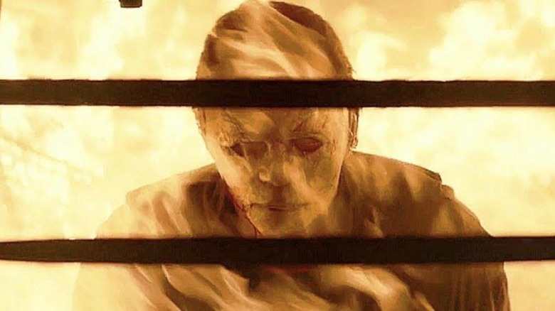 Michael Myers burning