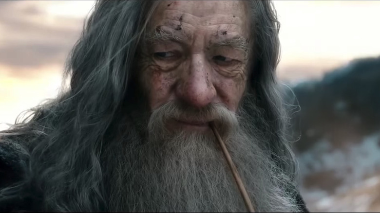 Gandalf the Grey smoking