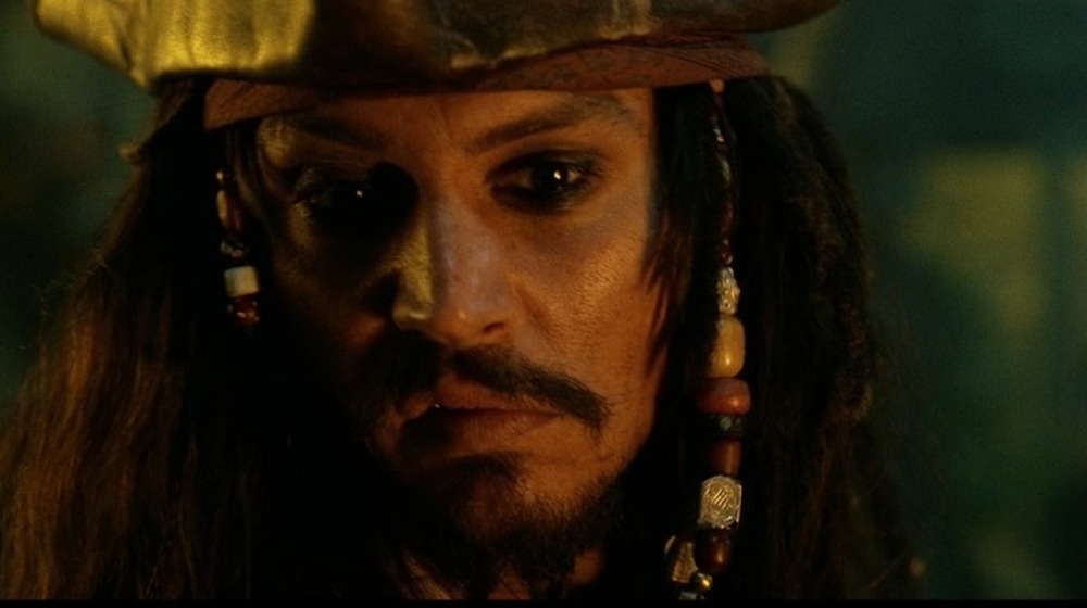 Jack Sparrow after a slap from an ex