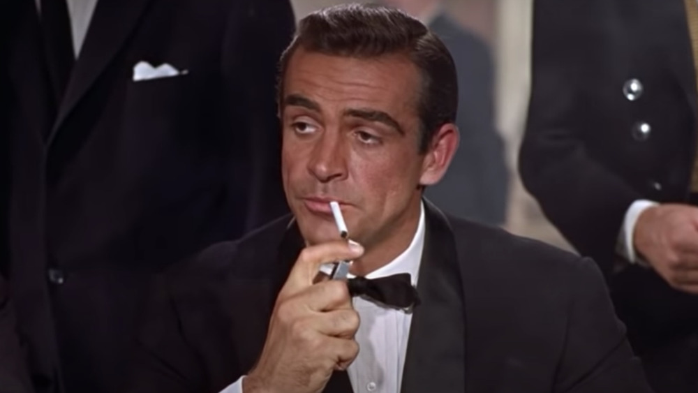 Sean Connery lights up