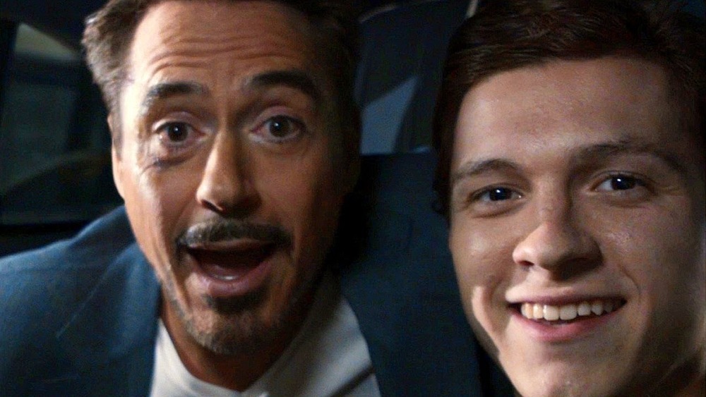 Tony Stark and Robert Downey Jr. smiling