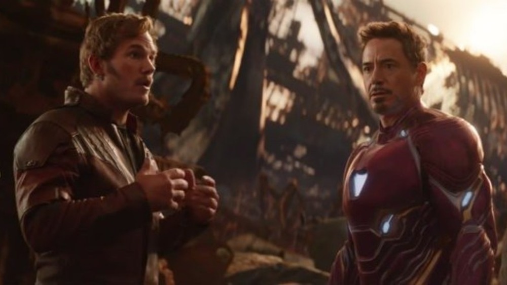 Star-Lord arguing with Iron Man 