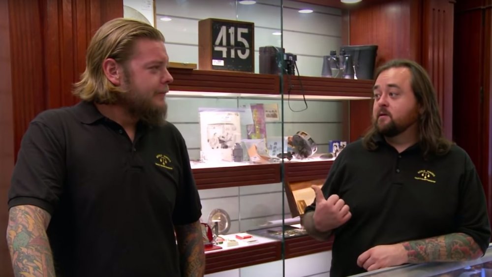 Corey 'Big Hoss' Harrison and Austin 'Chumlee' Russell in Pawn Stars