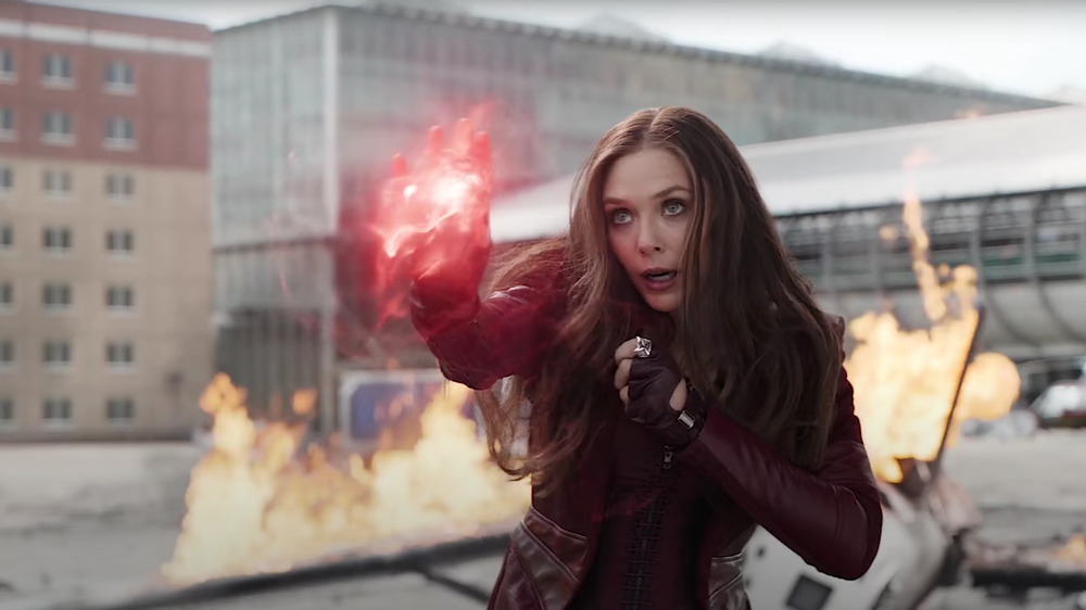 Wanda using her powers