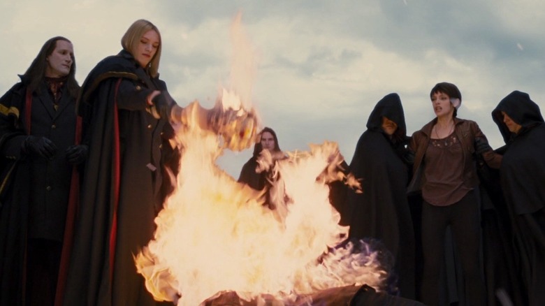 A fire during the final battle in "Breaking Dawn"