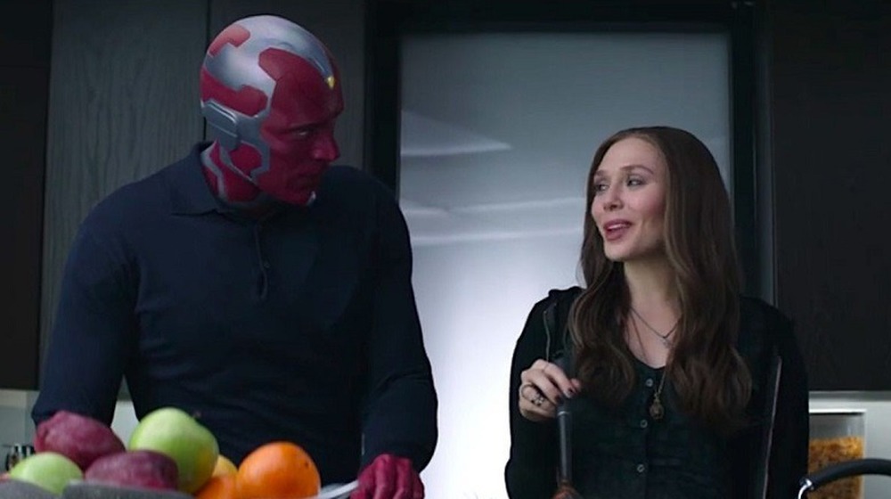 Vision flirting with Wanda