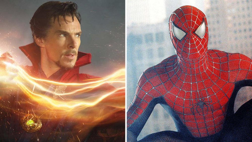 Tobey Maguire's Spider-Man and Benedict Cumberbatch as Doctor Strange