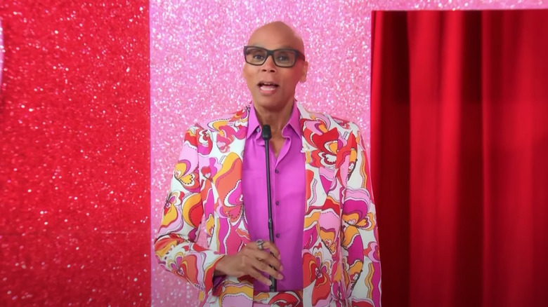 RuPaul talking in microphone