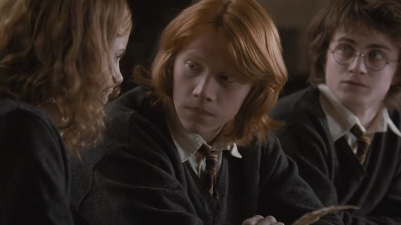 Ron listens to Hermione