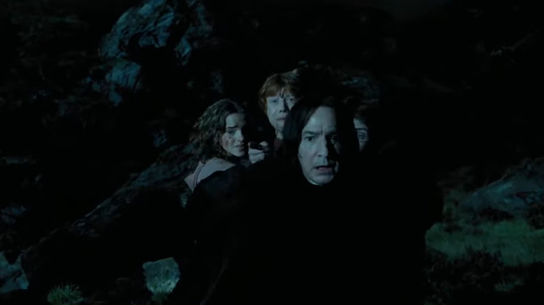 Snape protecting his students