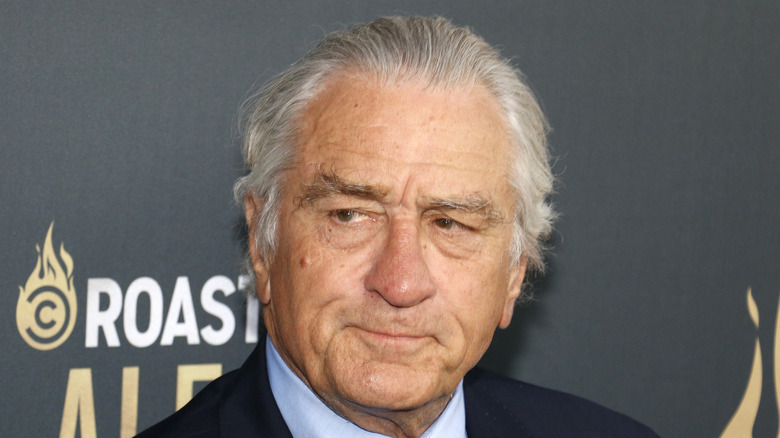 Robert De Niro looking unhappy