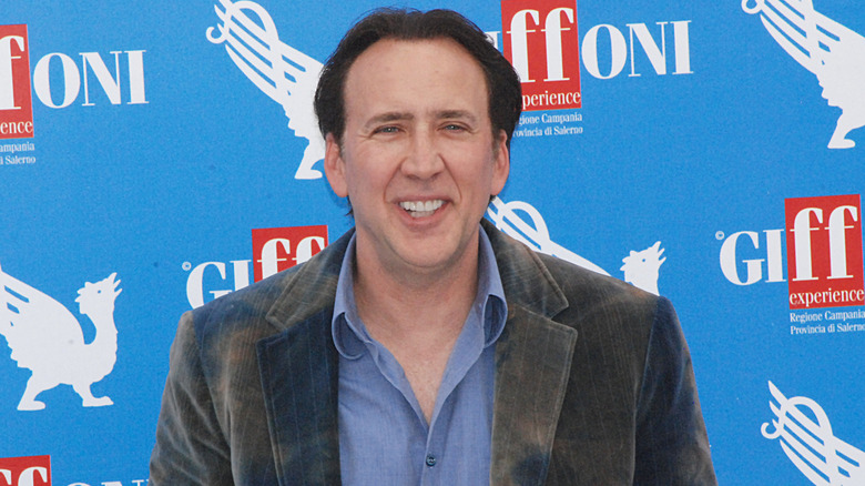 Nicolas Cage smiling