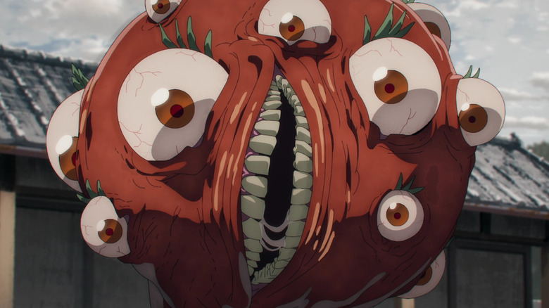 The Tomato Devil with many eyes and teeth