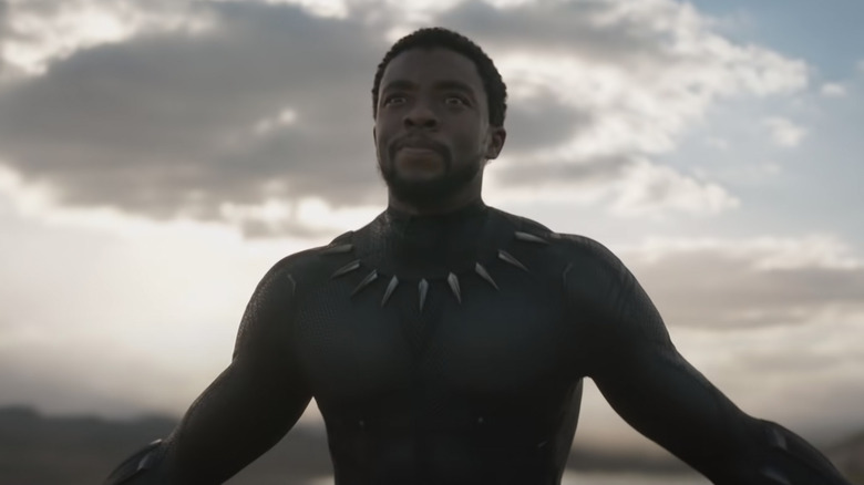 Chadwick Boseman as T'Challa in Black Panther