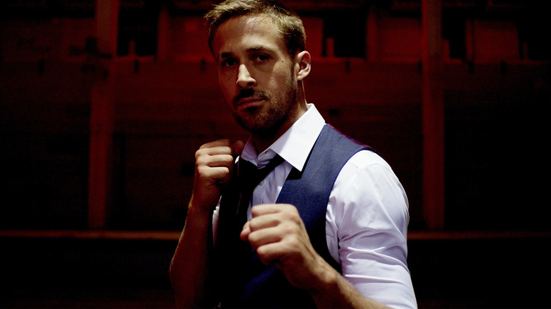 Ryan Gosling fists up