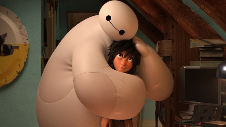 Baymax hugging Hiro