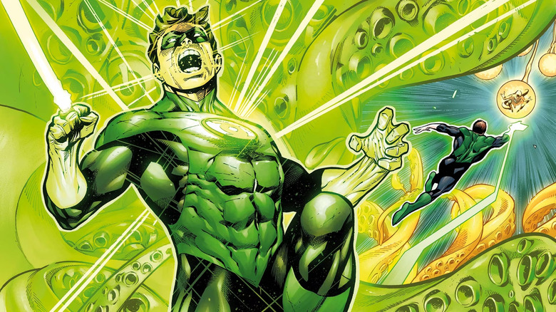 Hal Jordan with green tentacles around him