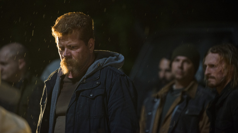 Michael Cudlitz looking solemn