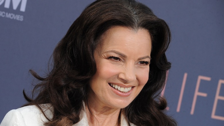 Fran Drescher smiles