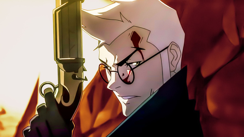 Percival holding a gun from The Legend of Vox Machina