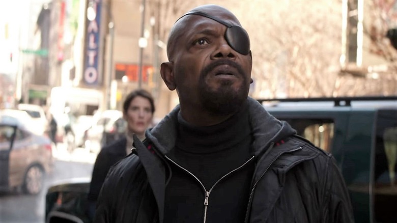 Nick Fury and Maria Hill  