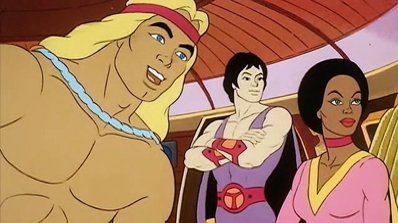 Hercules, Mercury, and Astrea on their ship