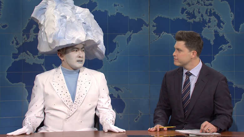 Bowen Yang as the Iceberg and Colin Jost