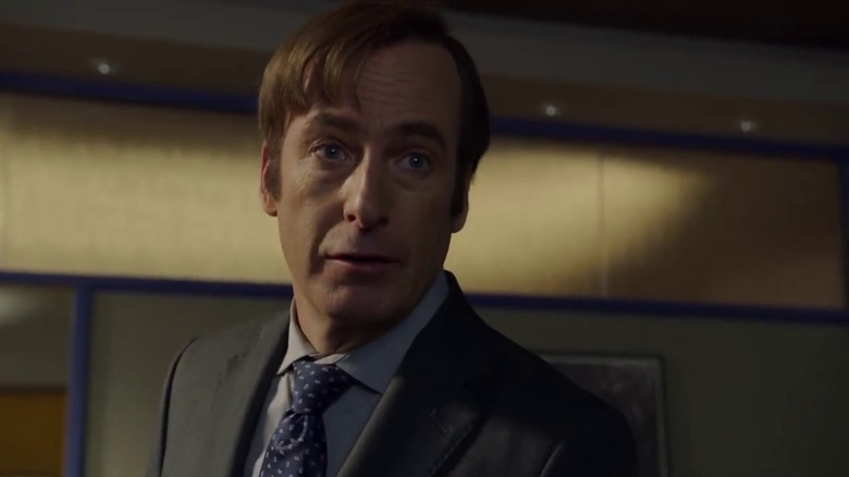 Jimmy talking to Howard in season 4 of "Better Call Saul"