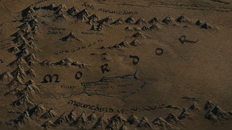 Mordor on the map