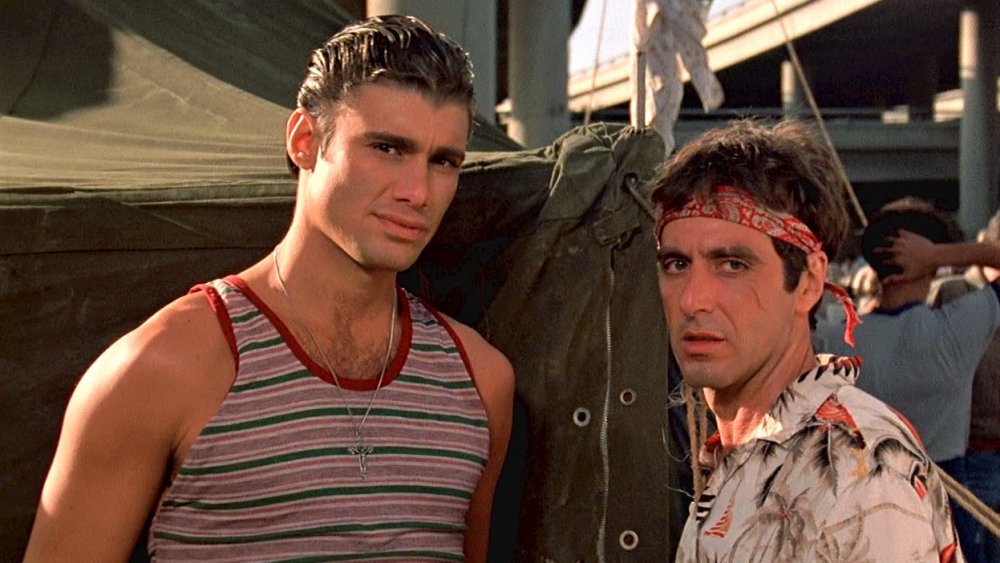 Steven Bauer and Al Pacino in Scarface