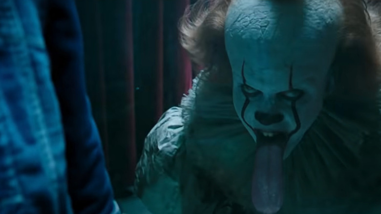 Pennywise with his tongue out