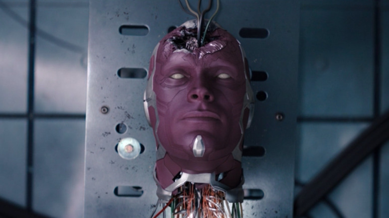 Vision's dismantled head