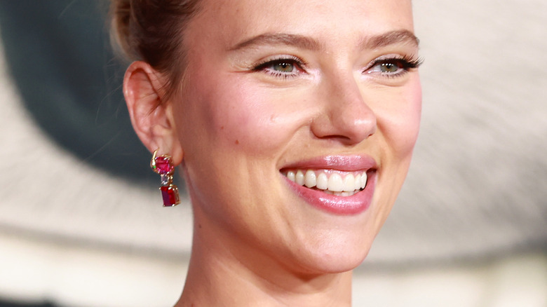 Scarlett Johansson smiles