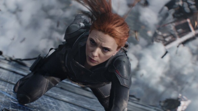 Black Widow falling