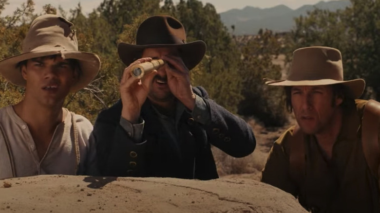 Taylor Lautner, Luke Wilson and Adam Sandler in The Ridiculous 6