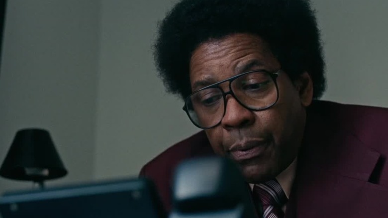 The title character is on the phone in "Roman J. Israel, Esq." (2017)