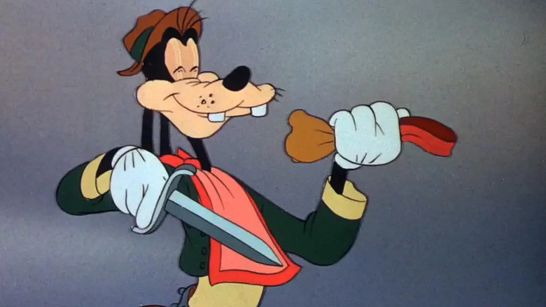 Goofy enjoys a meal on the open plain in "Saludos Amigos" (1942)