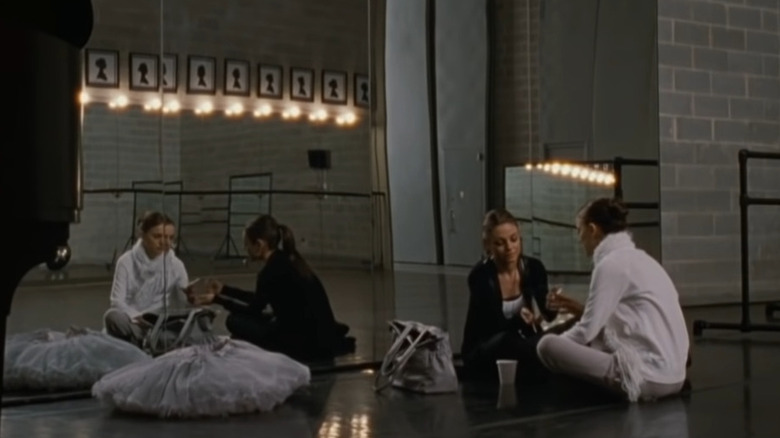 Nina and Lily in ballet studio